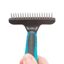 Pente Ancinho Dentes Rotativos P/ Pelo Curto 10x15 Cm Trixie - 1040330125