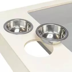 Alimentador Em Madeira C/ Gamelas/porta Feno 70x41x47 Trixie - 1040090537