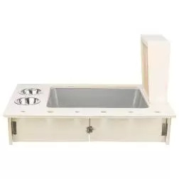 Alimentador Em Madeira C/ Gamelas/porta Feno 70x41x47 Trixie #7 - 1040090537