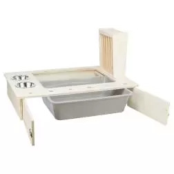 Alimentador Em Madeira C/ Gamelas/porta Feno 70x41x47 Trixie #8 - 1040090537
