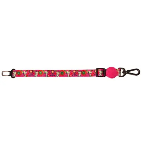 Trela Engate Cinto Segurança Snoopy rosa/flores - T Snoopy - 1040220930