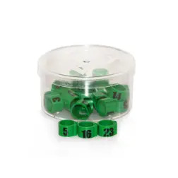Anilhas P/ Pombos Numeradas 1-25 emb. C/ 25 Diversas #1 - 1040110018