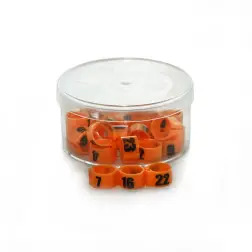 Anilhas P/ Pombos Numeradas 1-25 emb. C/ 25 Diversas #10 - 1040110018