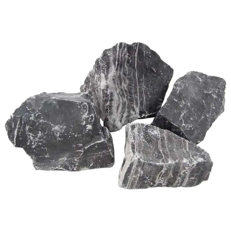 Rocha Negra C/ Veios - Peças Sortidas aprox. 5 Kg Hobby