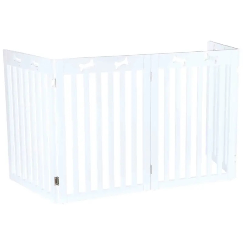 Barreira C/ 4 Elementos P/ Caes lacado Branco 60-16 Trixie