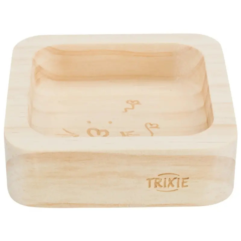 Gamela Em Madeira P/ Roedores 60 Ml / 8x8 Cm Trixie