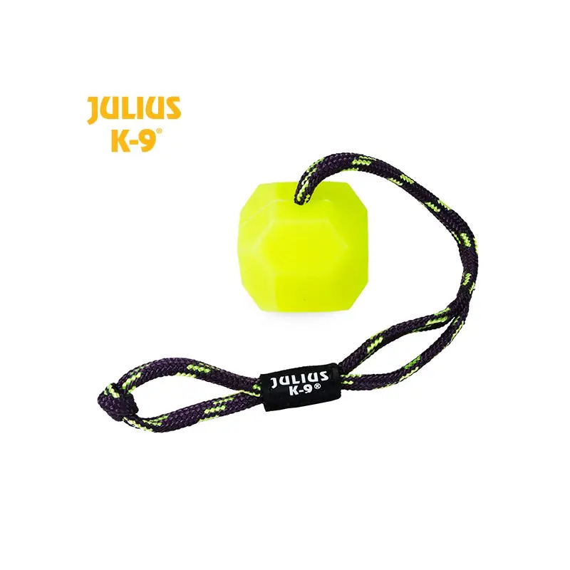 Bola "julius K-9" Fluorescente C/ Corda amarela/d Julius-K9
