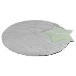 Junior Colchao Fino C/ Estrela 86x80 Cm cinza/menta Trixie - 1040310302
