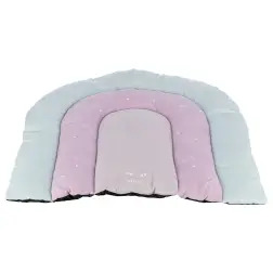 Junior Colchao Fino "patchwork" 68x62 Cm menta/lilas Trixie - 1040310303