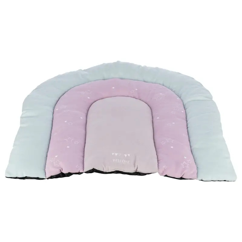 Junior Colchao Fino "patchwork" 68x62 Cm menta/lilas Trixie