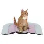 Junior Colchao Fino "patchwork" 68x62 Cm menta/lilas Trixie