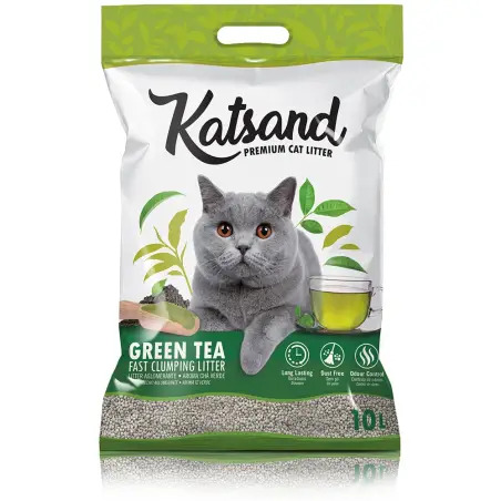 Litter Katsand - Cha Verde 10 Lt / 8 Kg 2 Emb. Katsand - 1050020033