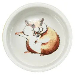 Gamela Em Ceramica P/ Hamsters - 80 Ml / Ø 8 Cm Trixie - 1040090465