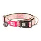 Coleira com ID Tag "Retro Pink"