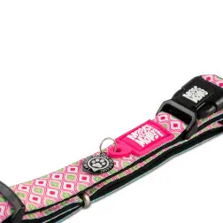 Coleira com ID Tag "Retro Pink" - XS #1 - 1040080737
