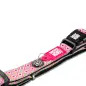 Coleira com ID Tag "Retro Pink"