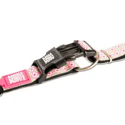 Coleira com ID Tag "Retro Pink" - XS #2 - 1040080737