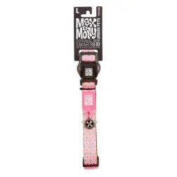 Coleira com ID Tag "Retro Pink" - XS #4 - 1040080737