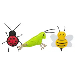 Insectos Em Feltro C/ Catnip 9 Cm 48 Unid. Trixie - 1040060549