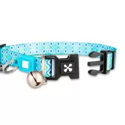 Coleira com ID Tag "Retro Blue" para Gato Max&Molly - 1040080740