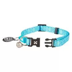 Coleira com ID Tag "Retro Blue" para Gato Max&Molly #3 - 1040080740