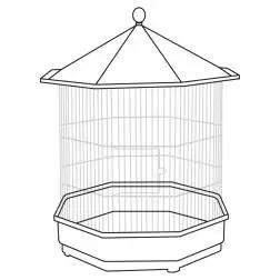 Fundo Ou Chapeu P/ Gaiola Octogonal HT - 1040140197