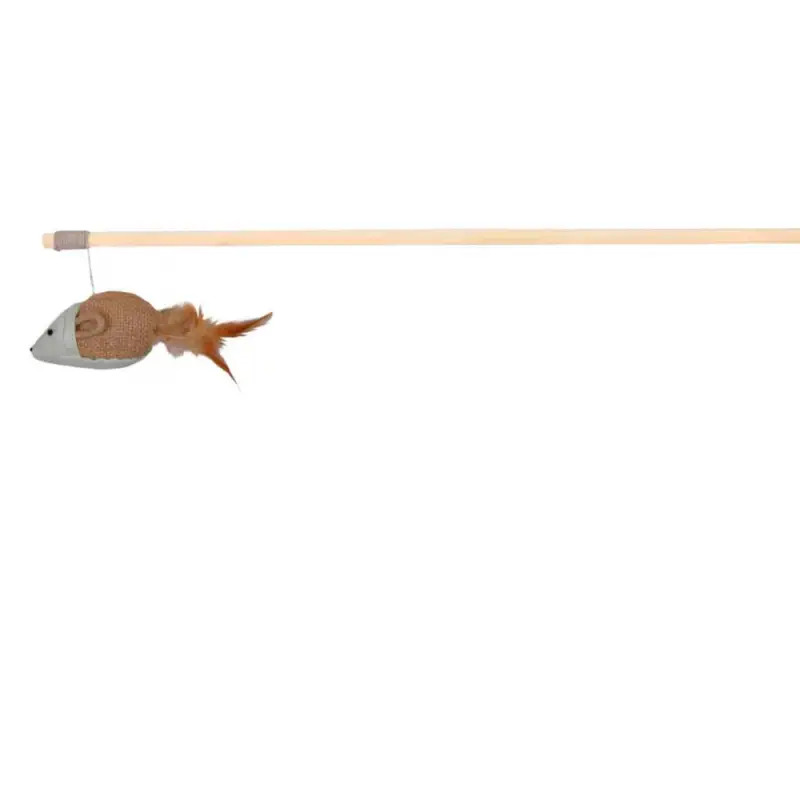 Bastao Com Rato Em Juta/ganga - 50 Cm Trixie