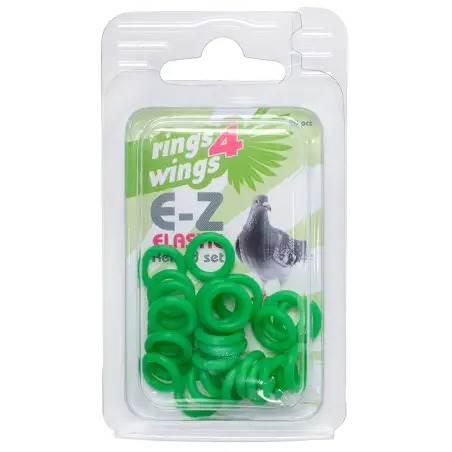 Anilhas Elasticas P/ Pombos 8 Mm verde 50 Un EX - 1040110030