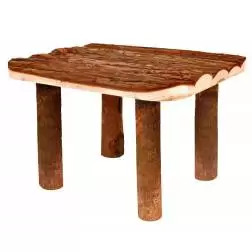 Plataforma Em Madeira Natural P/ Porquinhos Da India Trixie - 1040270091