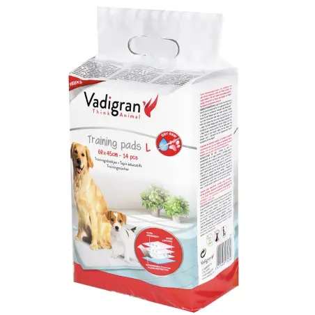 Resguardo Absorvente para Cão 60x45cm Vadigran - 14 unidades - 1040200002