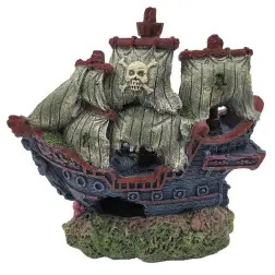 Decoraçao P/ Aquario caravela Pirata Peq. 15 Cm Superfish - 1040350276