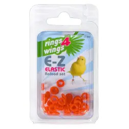 Anilhas Elasticas P/ Canarios E Exoticos 3 Mm laran. 50 EX - 1040110036