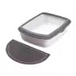 Tapete Semi-circular Em Pvc P/ Wc 59x35 Cm antracite Trixie