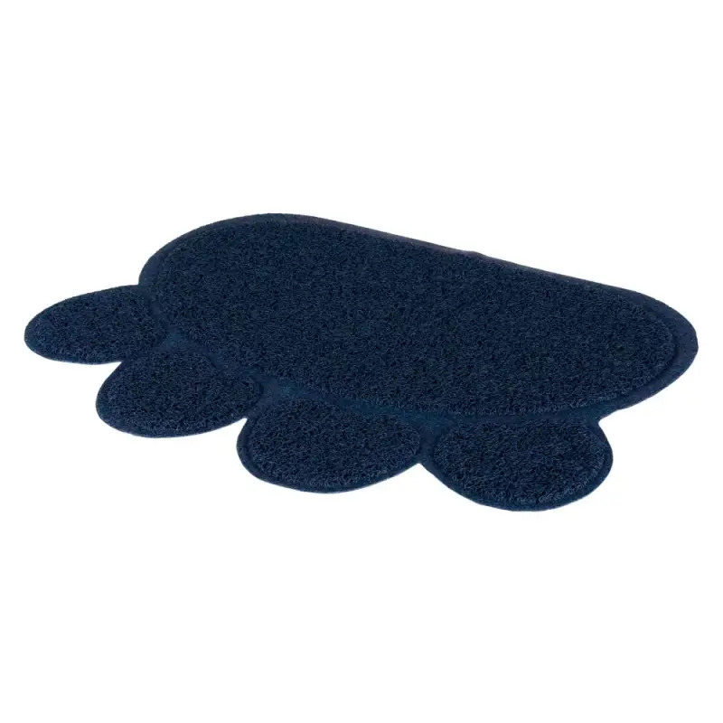 Tapete Em Pvc "pata" P/ Wc 60x45 Cm azul Escuro Trixie