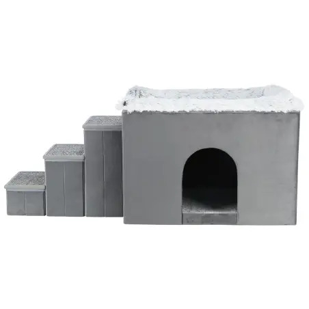 Gruta "harvey" C/ Escadas 119x47x50 Cm cinza/branco- Trixie - 1040070344