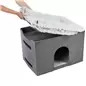 Gruta "harvey" C/ Escadas 119x47x50 Cm cinza/branco- Trixie Gruta "harvey" C/ Escadas 119x47x50 Cm cinza/branco- Trixie