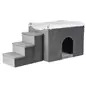 Gruta "harvey" C/ Escadas 119x47x50 Cm cinza/branco- Trixie Gruta "harvey" C/ Escadas 119x47x50 Cm cinza/branco- Trixie