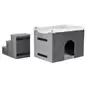 Gruta "harvey" C/ Escadas 119x47x50 Cm cinza/branco- Trixie Gruta "harvey" C/ Escadas 119x47x50 Cm cinza/branco- Trixie