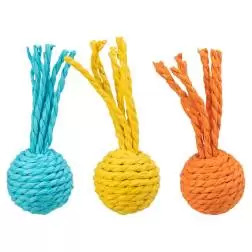 Bolas Em Corda De Papel C/ Ruidos Ø 4x11 Cm 24 Unid. Trixie - 1040061031
