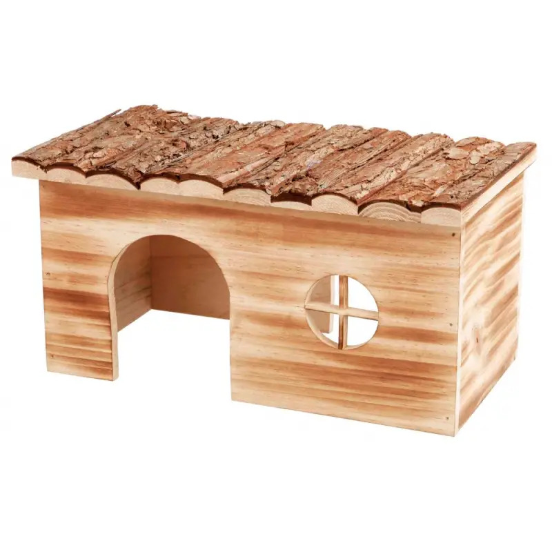 Casa "grete" Em Madeira Flamejada 35x18x20 Cm Trixie