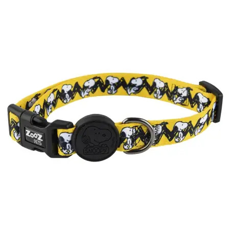 Coleira Amarela Snoopy - S - Circunf. Pescoço: 27,5-42,5cm - 1040080855
