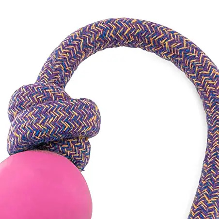 Beco Rope Ball Rosa BecoPets - S - 5cm/Rope 30cm - 1040061238