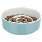Gamela "slow Feeding" Ceramica 0,45lt/ø14cm cinza/az Trixie