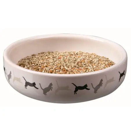 Gamela Ceramica Com Erva De Gato 15 Cm / 50 Gr Trixie - 1040090413
