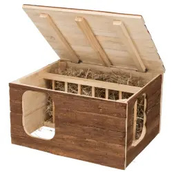 Casa "hilke" Em Madeira C/ Porta Feno 40x23x32 Cm Trixie - 1040160101