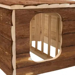 Casa "hilke" Em Madeira C/ Porta Feno 40x23x32 Cm Trixie - 1040160101
