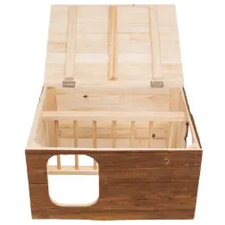 Casa "hilke" Em Madeira C/ Porta Feno 40x23x32 Cm Trixie #3 - 1040160101