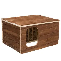 Casa "hilke" Em Madeira C/ Porta Feno 40x23x32 Cm Trixie #4 - 1040160101
