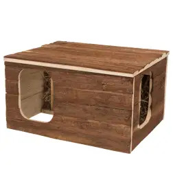 Casa "hilke" Em Madeira C/ Porta Feno 40x23x32 Cm Trixie #7 - 1040160101
