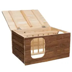 Casa "hilke" Em Madeira C/ Porta Feno 40x23x32 Cm Trixie #9 - 1040160101
